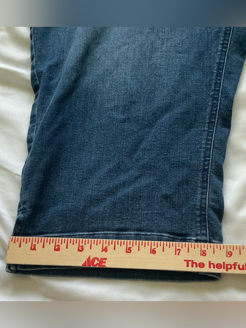 Westbound Woman Pull On Crop Denim Jeans Capris Plus Size 20W Side Slit Pockets - Picture 4 of 8